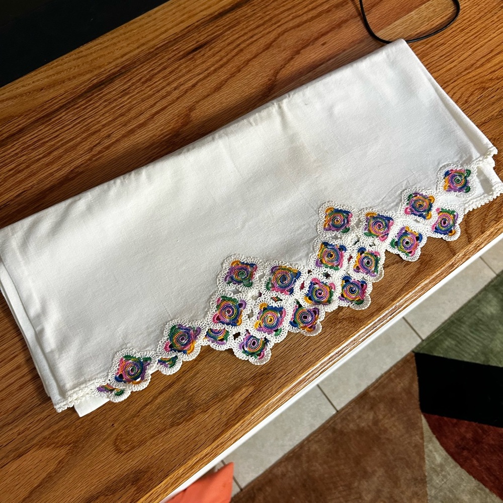 Embroidered White King Size Pillow Cases (Comes with 2) - Picture 2 of 3